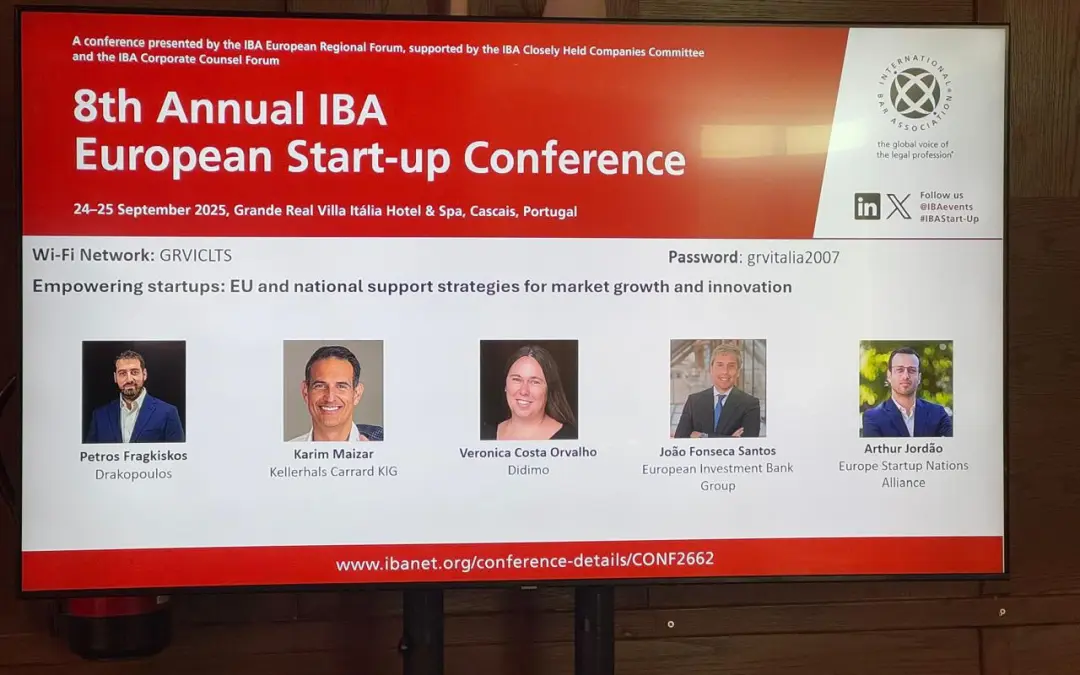 DRAKOPOULOS: Participated in the 8th Annual International Bar Association European Start-up Conference