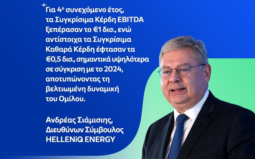 HELLENIQ ENERGY: Αποτελέσματα Δ’ Τριμήνου / Έτους 2025