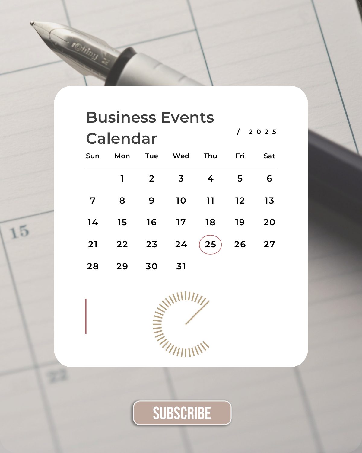 Business Events Calendar post 1